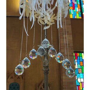 6 Pcs 30mm Clear Crystal Ball Prism Sun Shine Catcher Rainbow Pendants